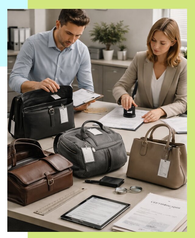 Сертификация сумок в Камышине от 7707 руб. | Алешин-Кмш