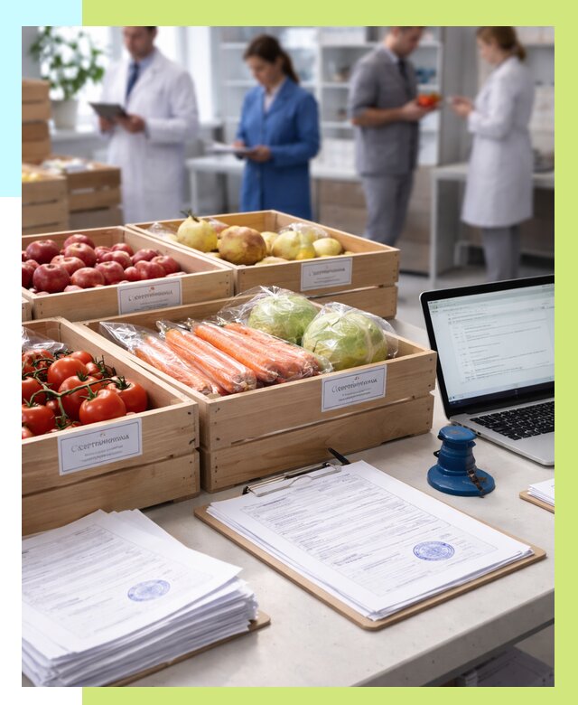 Сертификация овощей и фруктов в Камышине от 8735 р. | Алешин-Кмш