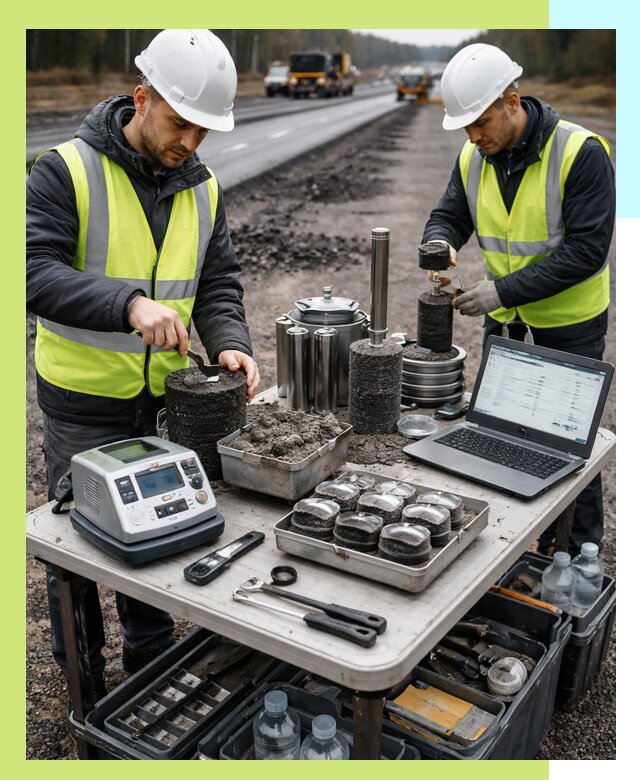 Сертификация асфальта: испытания и подтверждение в Камышине