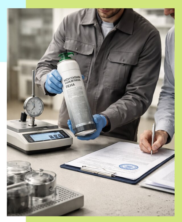 Сертификация монтажной пены в Камышине от 15414 р. | Алешин-Кмш