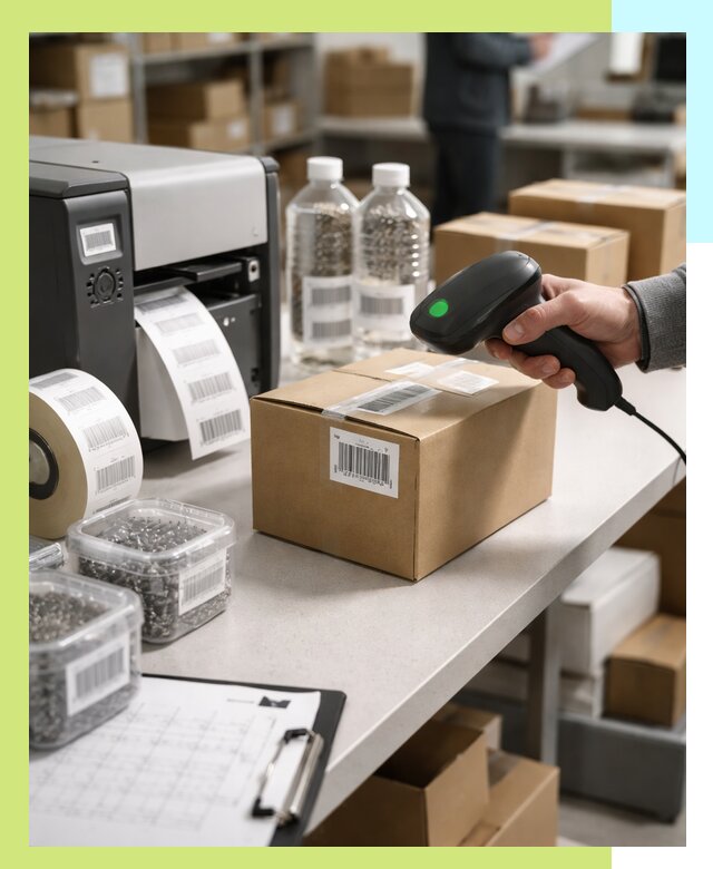 Штрихкодирование продукции и маркировка для продажи в Камышине