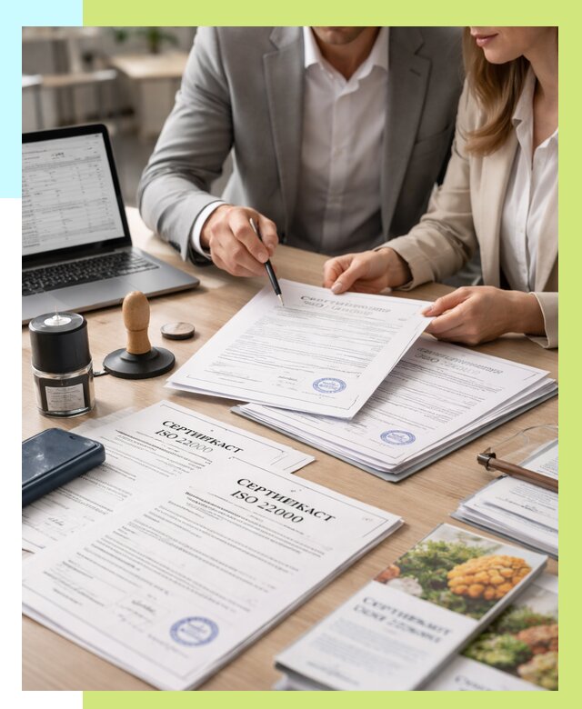 Сертификат ISO 22000 в Камышине от 41104 р. под ключ | Алешин-Кмш