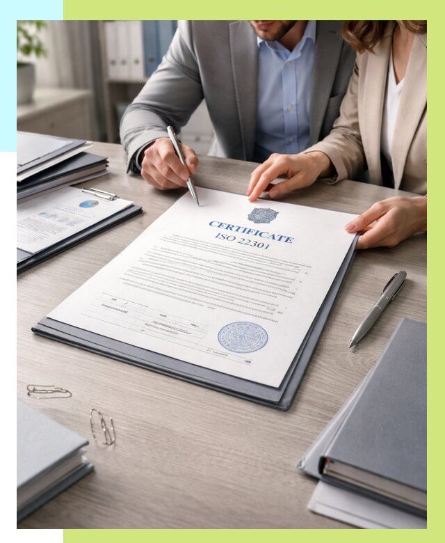 Сертификат ISO 22301 в Камышине от 46242 р. | Алешин-Кмш срочно